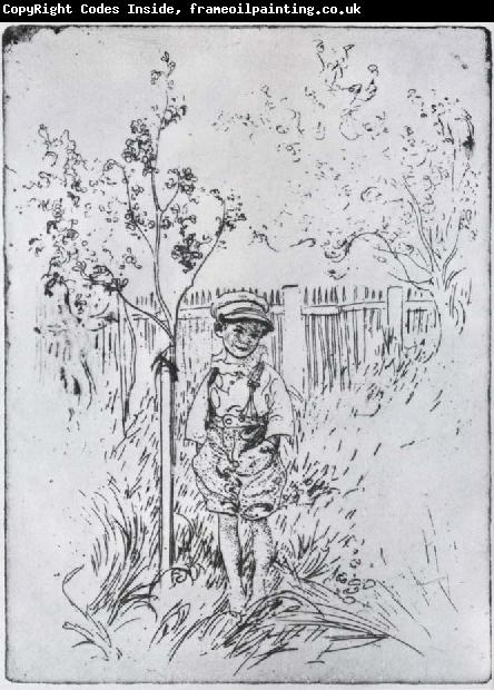 Carl Larsson Esbjorn with his Very Own Apple Tree